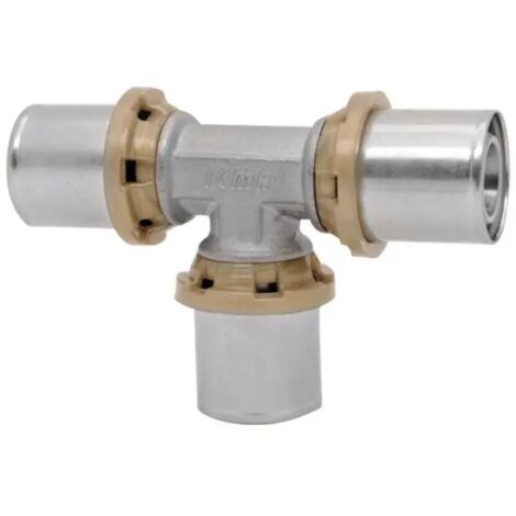 Raccordo a t intermedio a pressare per tubo multistrato modello 406 sempiter Ø20x2 ICMA