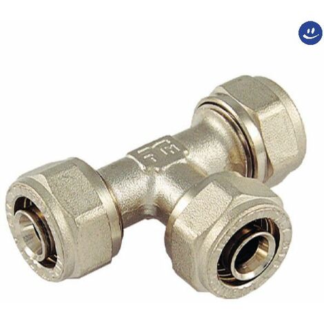 Raccordo a t intermedio per tubo multistrato modello al-cobrapex ø25-25-25 TIEMME