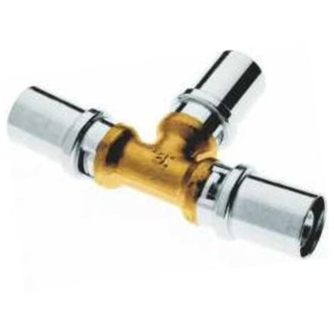 Raccordo a t intermedio pressare Ø 16×16×16 mm per tubo multistrato profilo th bampi mp161616