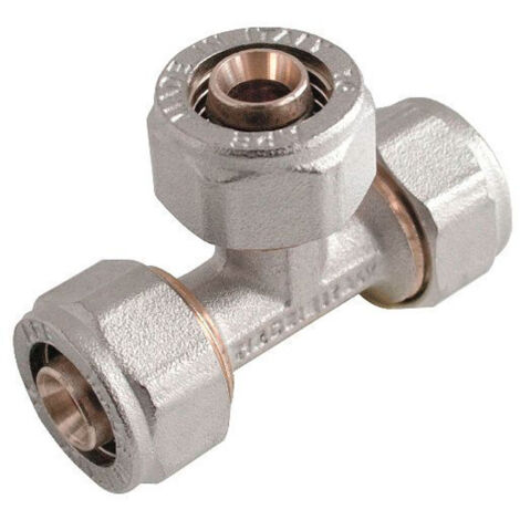 RACCORDO A T INTERMEDIO RIDOTTO A STRINGERE A CORPO UNICO PER TUBO MULTISTRATO 731F - Ø16-Ø20-Ø16  - APE