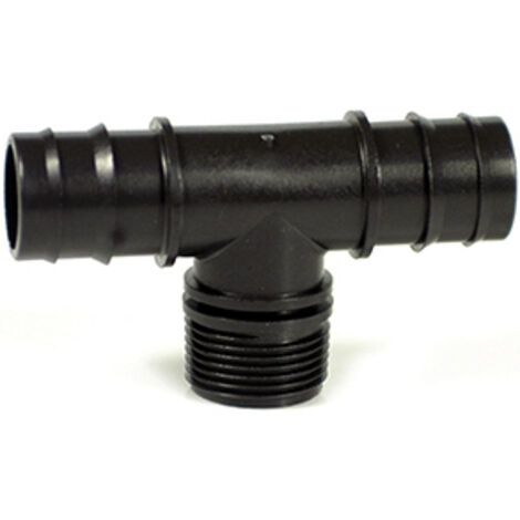 RACCORDO A T MASCHIO PER TUBO IN POLIETILENE  mm. 20x1/2x20 100.00 pz