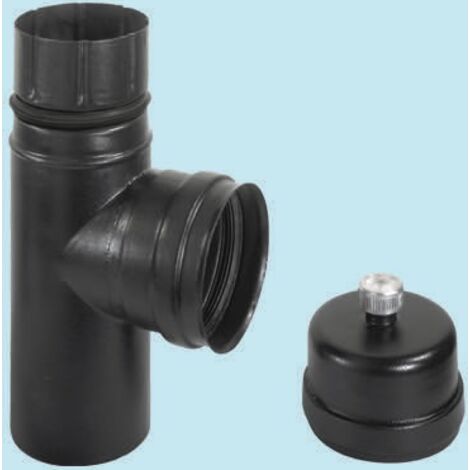 Raccordo a "T" M.F per stufe Ala Eco - 10cm