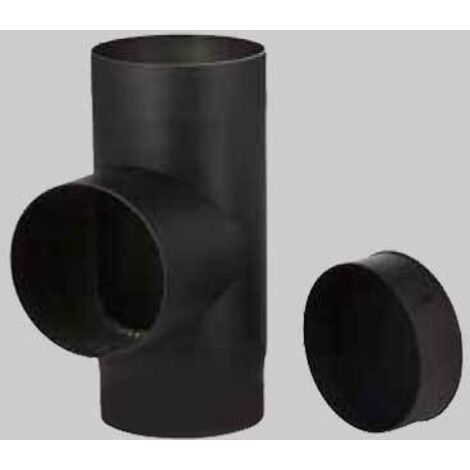 RACCORDO A T PER STUFE A LEGNA Ø 130 mm MADE IN ITALY