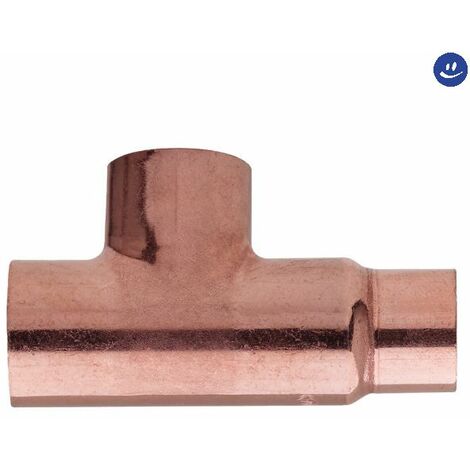 Raccordo a t rame a saldare intermedio ridotto serie 5000 ø18x12x18 FRABO