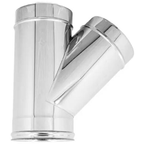 Raccordo a tee 135° monoparete acciaio inox aisi 304 ø200 EUROPROFIL