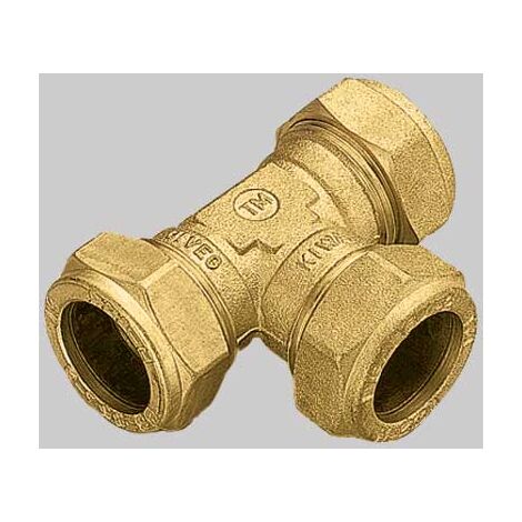 RACCORDO A TEE 3 DADI CON OGIVA OTTONE  16 x 16 x 16     TIEMME