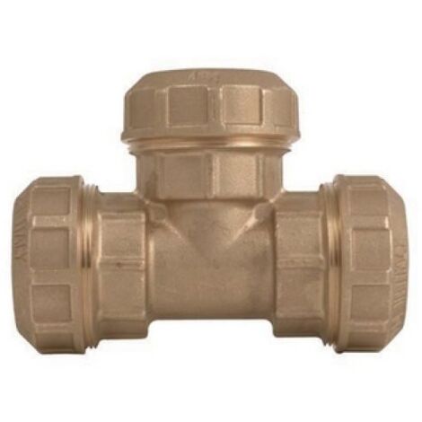 RACCORDO A TEE DOPPIO OTTONE ITAP Diam. 32