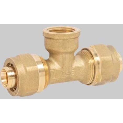 RACCORDO A TEE FEMMINA A STRINGERE APE - 20 x 1/2 x 20
