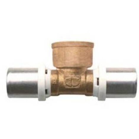 RACCORDO A TEE FEMMINA IBP A PRESSARE PER MULTISTRATO Misura: 1"x32