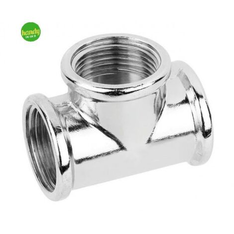 Raccordo a tee in ottone cromato tiemme femmina 3 x 3/4