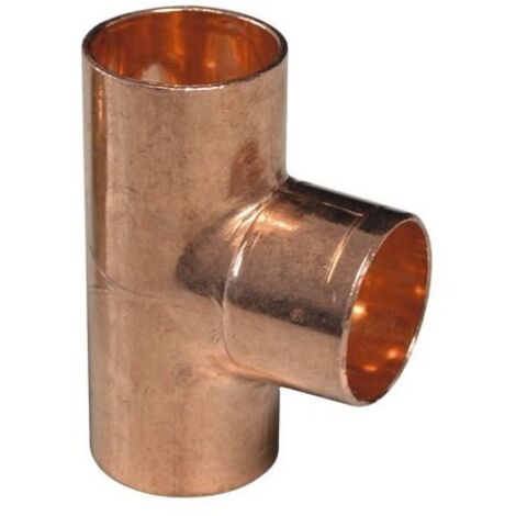 Raccordo a Tee rame FFF ø22 x 12 x 22 mm estremità a saldare femmina 104733