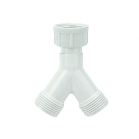 Raccordo a y per tubi carico lavatrice - f 3/4 x m 3/4 x m 3/4 - 10 pz