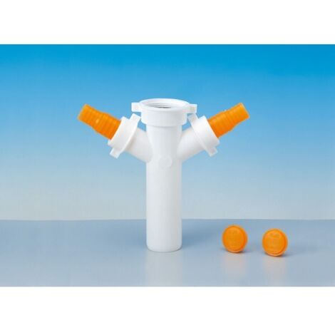 RACCORDO BIANCO 2 VIE FEM 1 1/2'' DM. 40 X LAVATR.