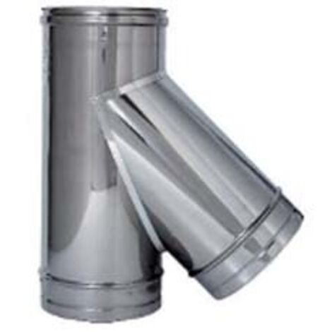 RACCORDO BRAGA A 135Â° ACCIAIO INOX AISI 304 MONOPARETE SPESS. MM.0,5- - ÃE¸ mm.150 - 1 pezzi