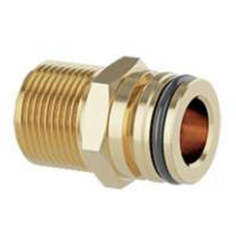 Raccordo con clip di fissaggio racc.1/2" sede piana Ø13 Caleffi 359004  racc. 1/2” sede piana Ø 13
