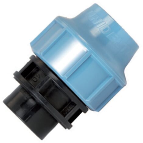 Raccordo con filetto femmina in polipropilene a compressione per irrigazione PN 16 Bar -Ø 63 X 2"