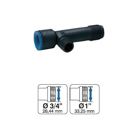 RACCORDO CONNESSIONE VALVOLA SOLENOIDE SFUSO UNIFLEX NERO 824420
