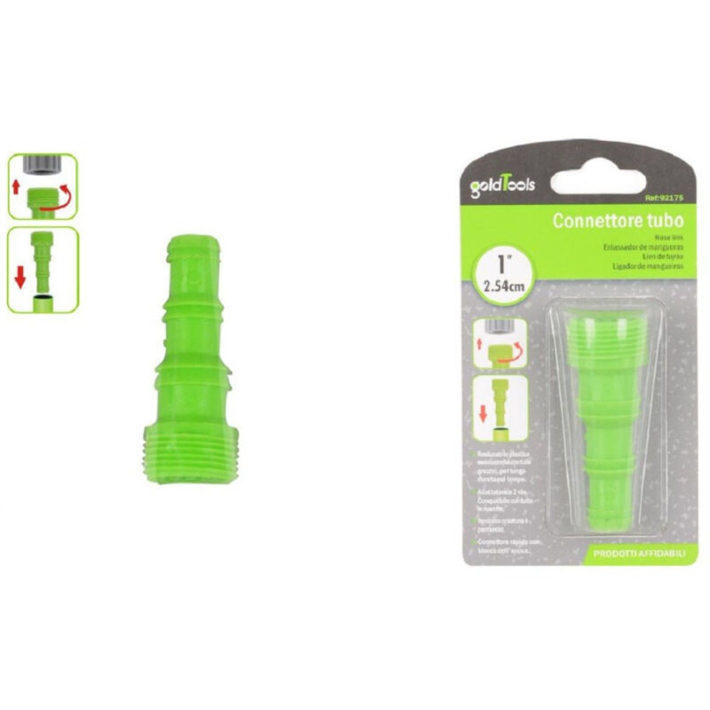 Trade Shop - ROHRVERBINDER MIT 1″ AUSSENGEWINDE GARTENADAPTER 92175 -