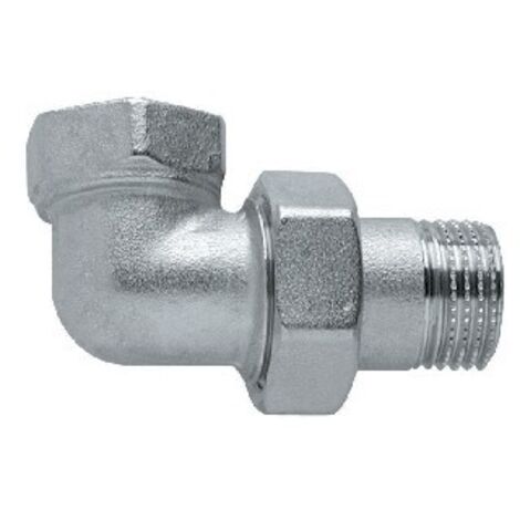 RACCORDO CURVO 3 PZ NICHELATO 1/2" Cromo