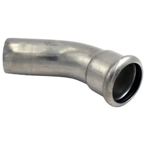Raccordo curvo 45° a pressare in acciaio inox maschio femmina serie inoxpres uniko ø35 FRABO