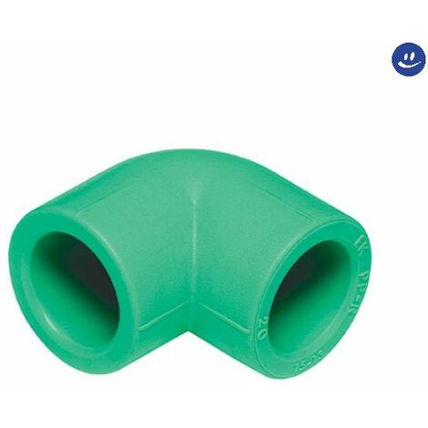 Raccordo curvo 90° in polipropilene femmina femmina serie tigris green ø63 WAVIN