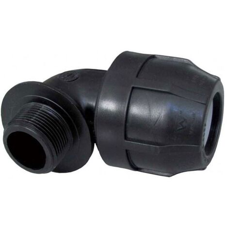 Raccordo curvo a compressione maschio femmina in polipropilene serie elopress ø40x11/4 pn16 NUPI
