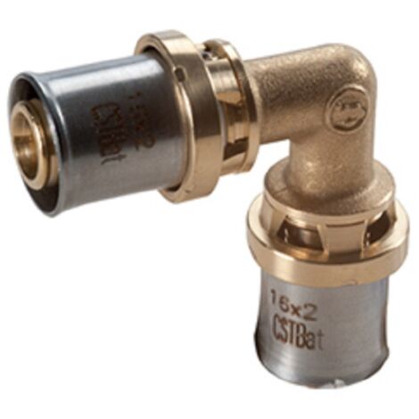 Raccordo curvo a pressare 75x5mm in ottone Giacomini RM122Y016