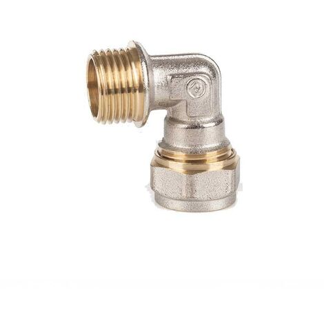 Raccordo curvo a stringere filettato maschio : Diametro - 16X1/2", Spessore - 2MM
