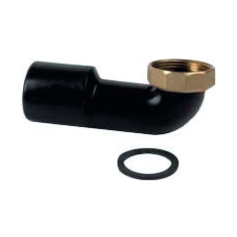 Raccordo curvo con dado ottone girevole completo di guarnizione ø40/50 - 1"1/4 - gamma HDPE VS0700059
