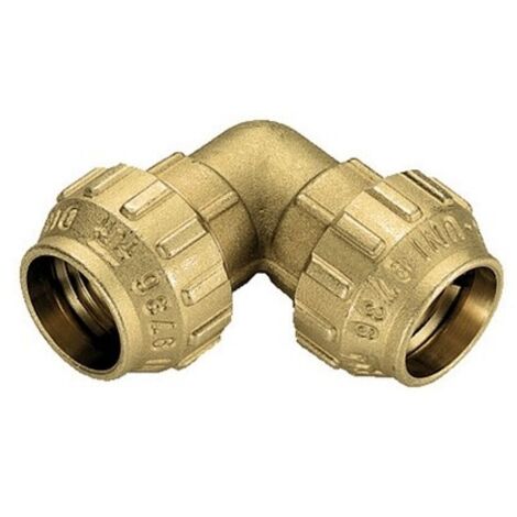 RACCORDO CURVO DOPPIO IN OTTONE TIEMME Diam. 40 TIEMME