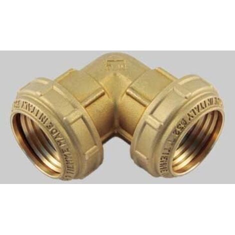 RACCORDO CURVO DOPPIO PN 25 COBRARING - 20 x 20