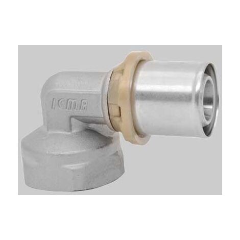RACCORDO CURVO FEMMINA A PRESSARE - 16 x 3/4 - 1 pezzi - ICMA