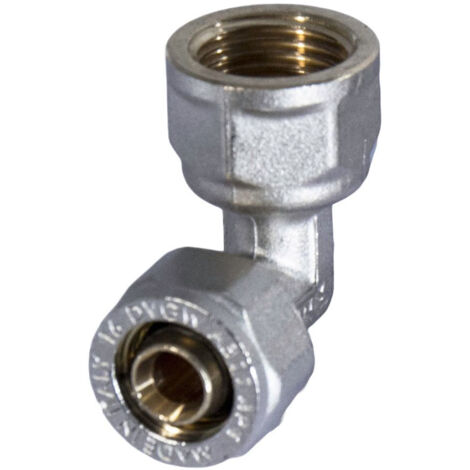RACCORDO CURVO FEMMINA A STRINGERE A CORPO UNICO PER TUBO MULTISTRATO MODELLO 752FP - 1 Ø26  - APE