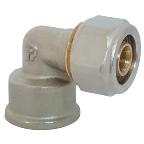 Raccordo curvo femmina a stringere per tubo multistrato serie 7250 1/2 20 RINALDI E PETTINAROLI