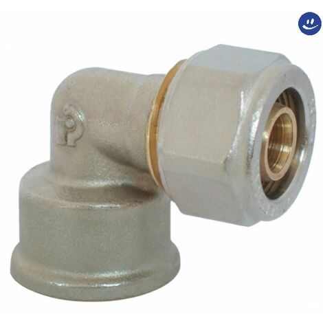 Raccordo curvo femmina a stringere per tubo multistrato serie 7250 1 ø26 RINALDI E PETTINAROLI