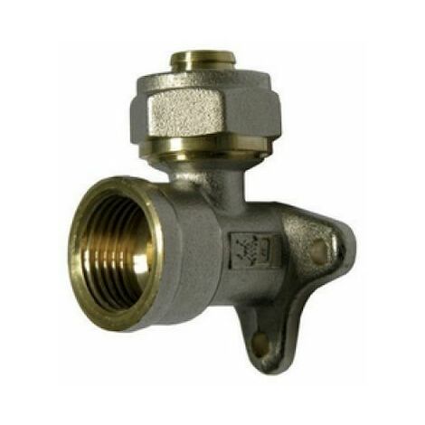 RACCORDO CURVO FEMMINA CON FLANGIA A 3 FORI DFX Diam. 3/4 x 20
