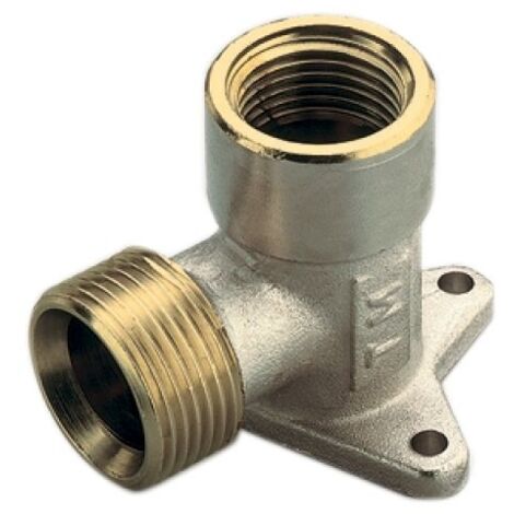 RACCORDO CURVO FEMMINA CON FLANGIA TIEMME G1/2&quot- 1/2 x 16