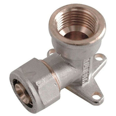 RACCORDO CURVO FEMMINA FLANGIATO A STRINGERE A CORPO UNICO PER TUBO MULTISTRATO MODELLO 754FP - 1/2 Ø16  - APE