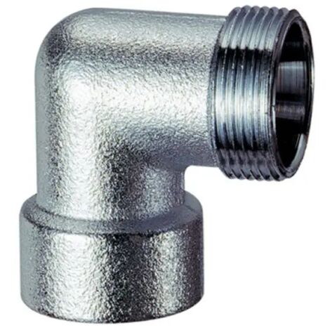 Raccordo curvo femmina in ottone cromato 3/4" ø22 c/kit rame m 24x19 FAR