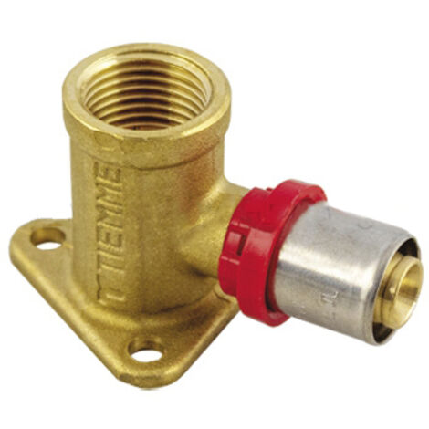 RACCORDO CURVO FEMMINA PRESS COLLO H.40- 1/2 x 16 x 2,25- TIEMM- pezzi 1
