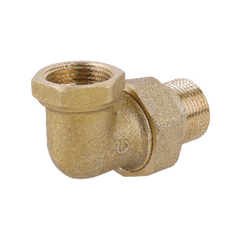 Raccordo curvo in 3 pz mf con o-ring in ottone giallo  3/4CAVAL