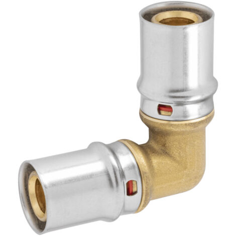 RACCORDO CURVO INTERMEDIO A PRESSARE PER TUBO MULTISTRATO MODELLO AP151 - Ø32X3 - Ø32X3  - APE