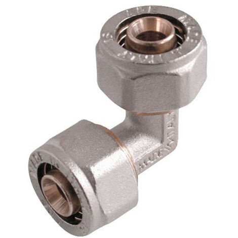 RACCORDO CURVO INTERMEDIO A STRINGERE A CORPO UNICO PER TUBO MULTISTRATO MODELLO 751F - Ø16  - APE