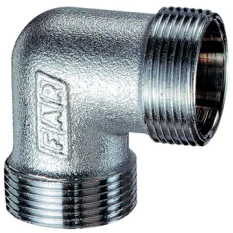 Raccordo curvo intermedio in ottone cromato 18x18 c/kit rame m 24x19 FAR
