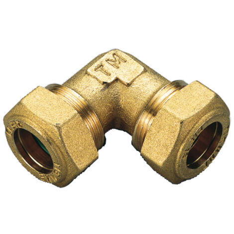 RACCORDO CURVO INTERMEDIO PER GAS CON TENUTA O-RING PER TUBO RAME SERIE 1350 - ø14  - TIM