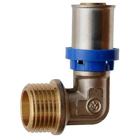 Raccordo curvo maschio a pressare per multistrato : Diametro - 26X3/4"