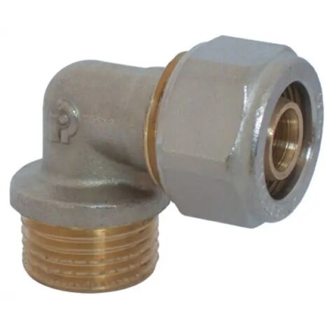 Raccordo curvo maschio a stringere per tubo multistrato serie 7250 3/4 ø26 RINALDI E PETTINAROLI