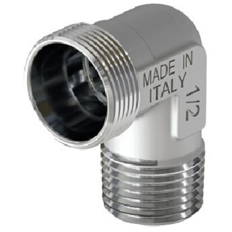 RACCORDO CURVO MASCHIO CROMATO 1/2 - 24X19 fil (D.16)