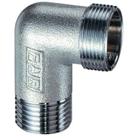 Raccordo curvo maschio in ottone cromato 3/4" ø22 c/kit rame m 24x19 FAR