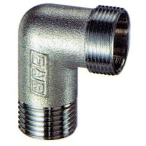 Raccordo curvo maschio in ottone cromato 3/4" m 24x19 FAR